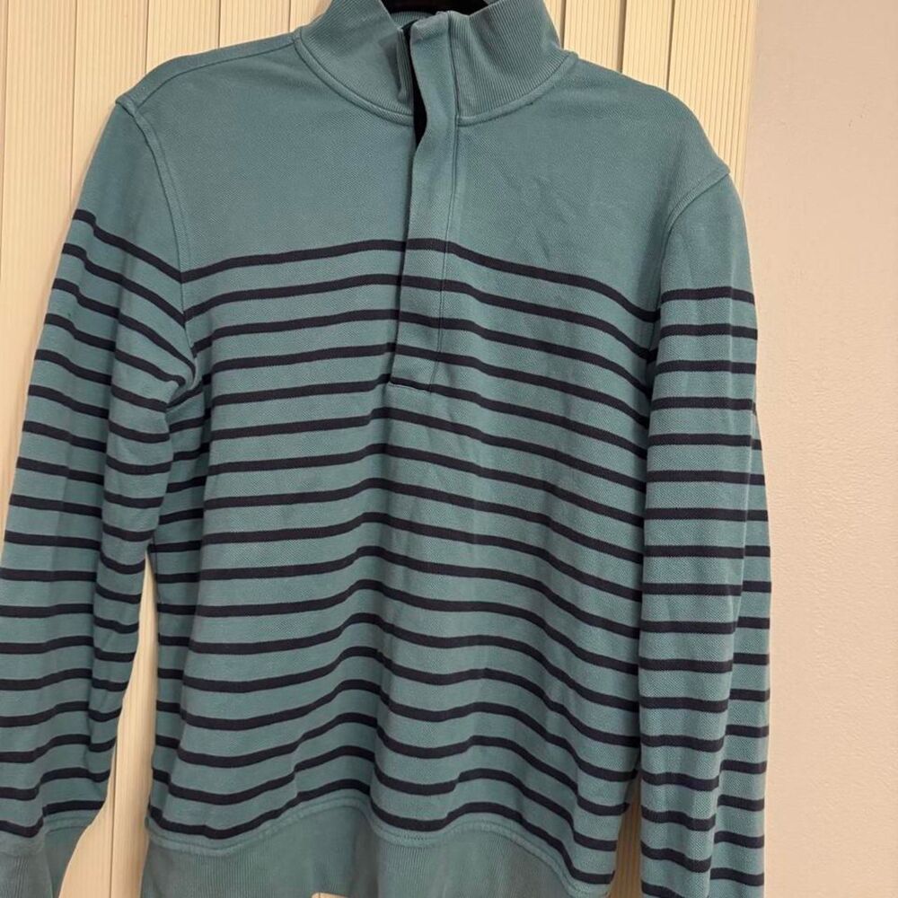 Brooks-brothers Men's Blue and Green Sweatshirt